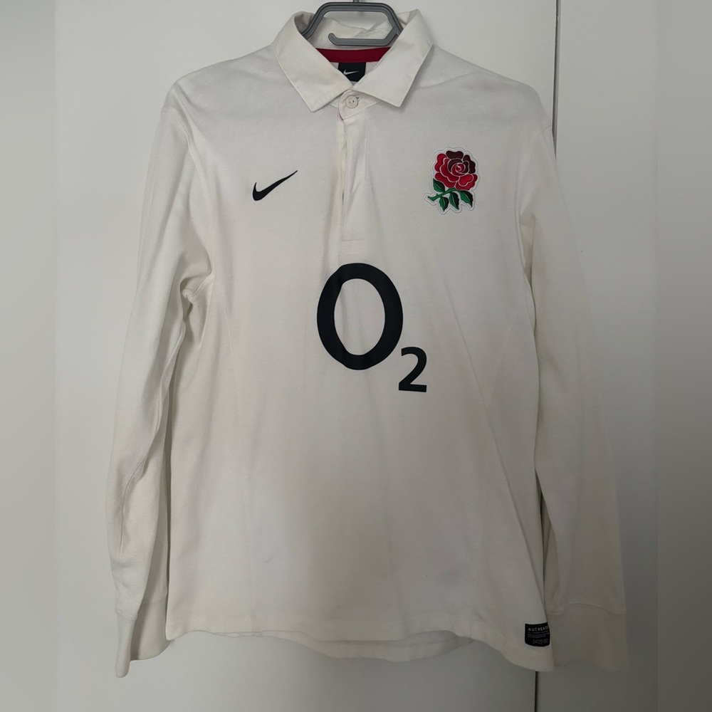 Nike England O2 Long Sleeve Rugby Jersey